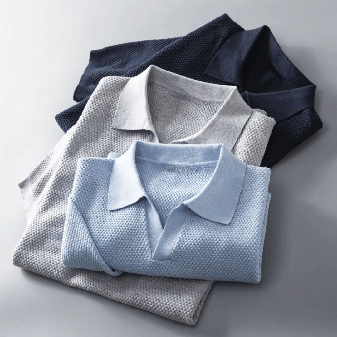 Men's Knit Polo Shirt | Breathable & Stylish