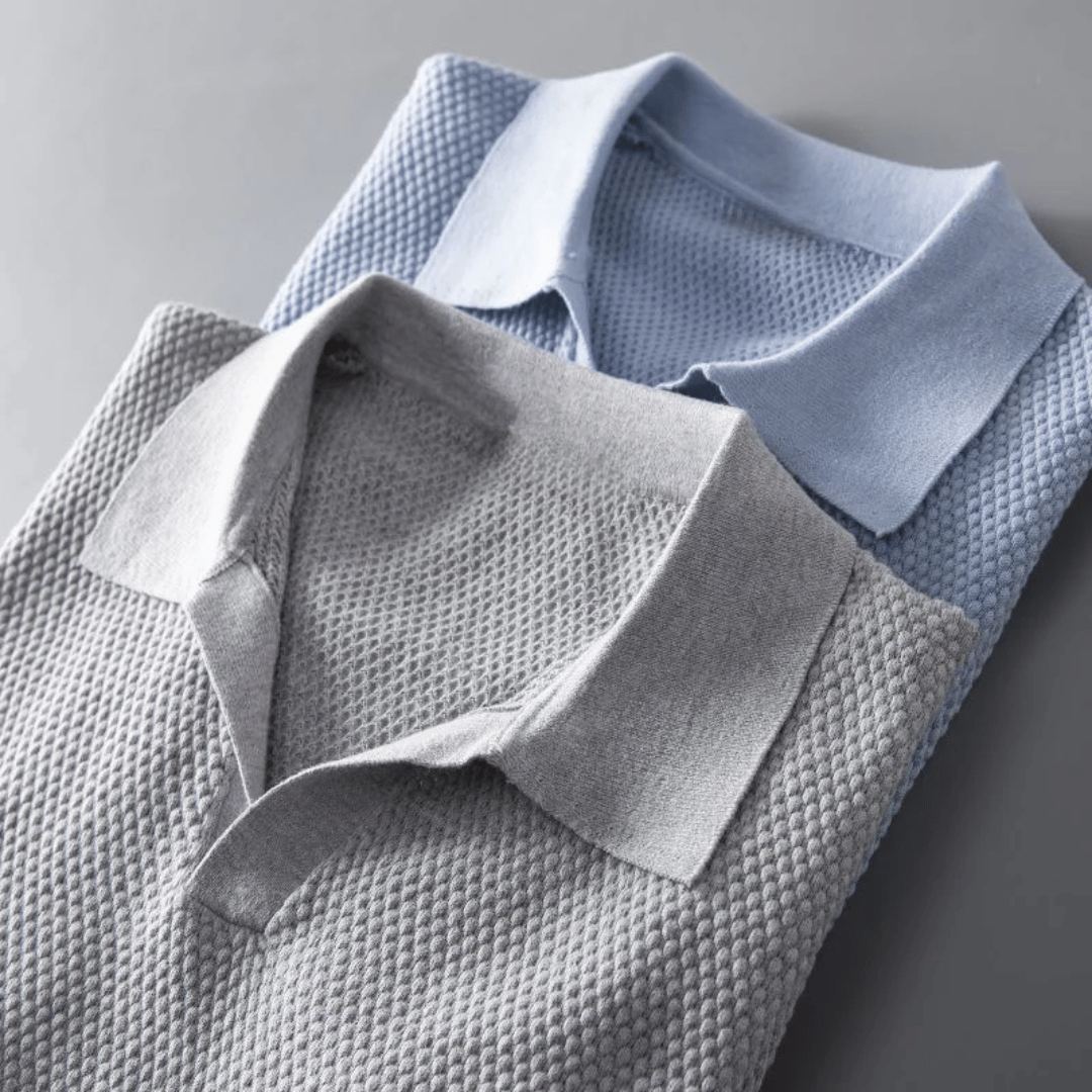 Men's Knit Polo Shirt | Breathable & Stylish