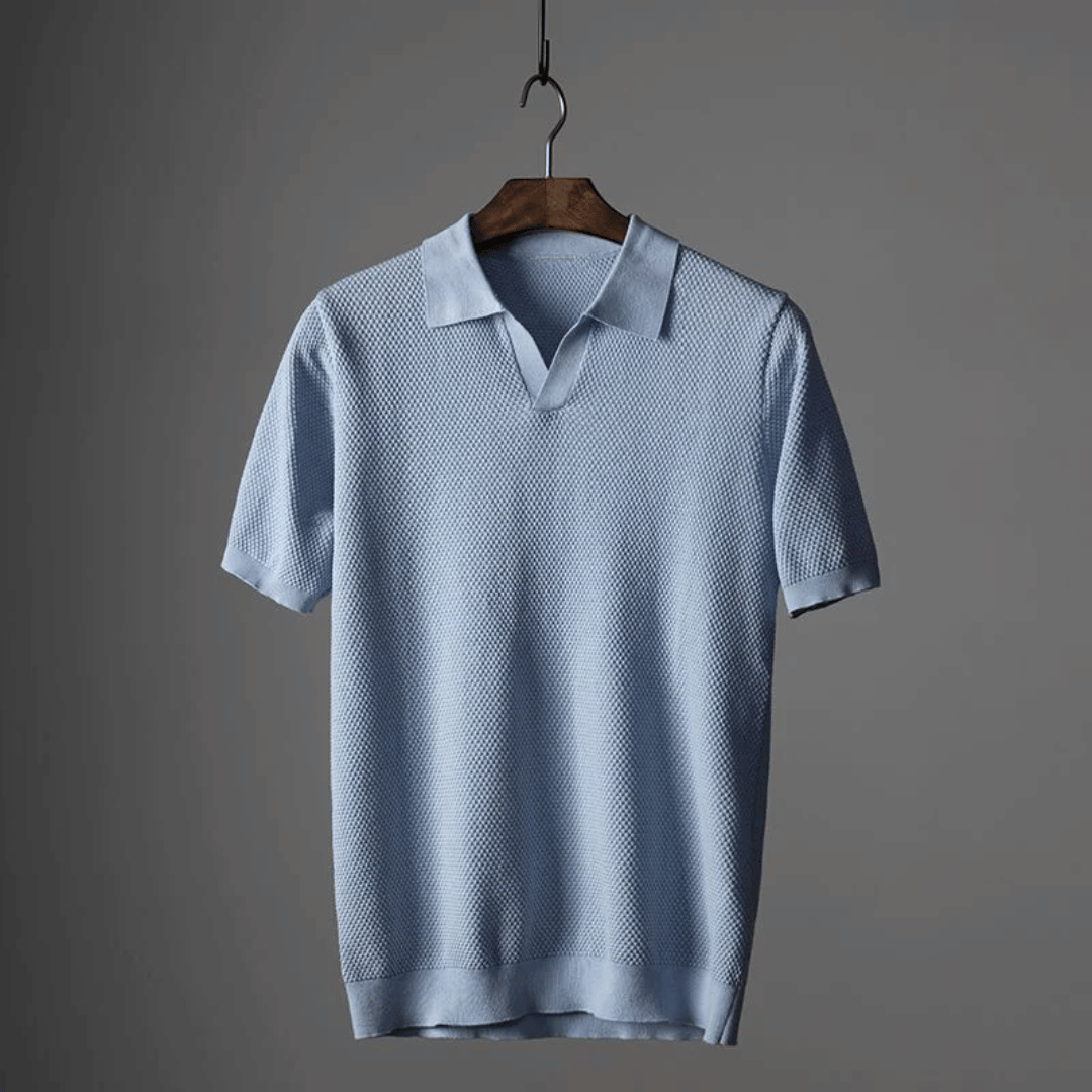 Men's Knit Polo Shirt | Breathable & Stylish