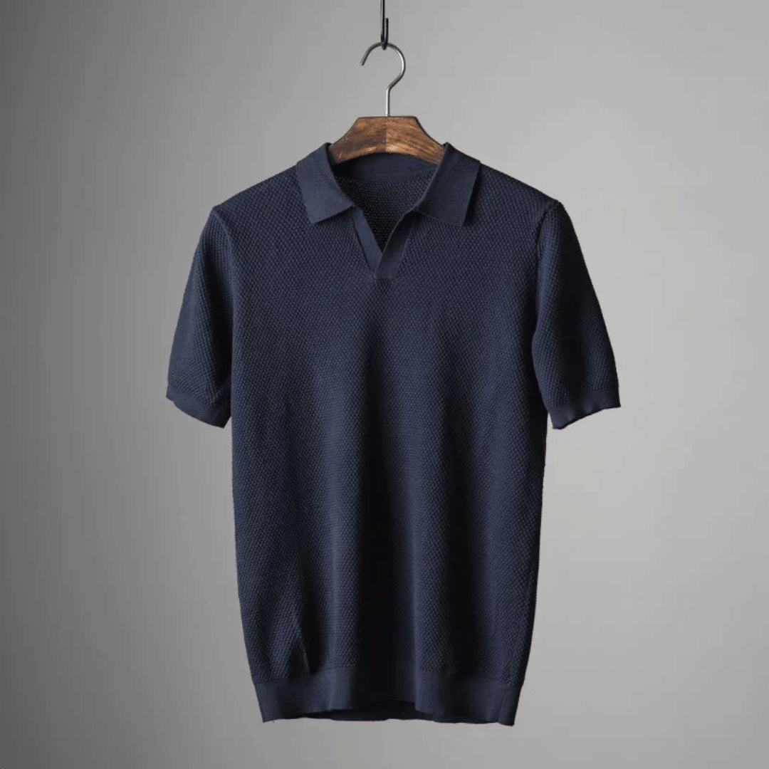 Men's Knit Polo Shirt | Breathable & Stylish
