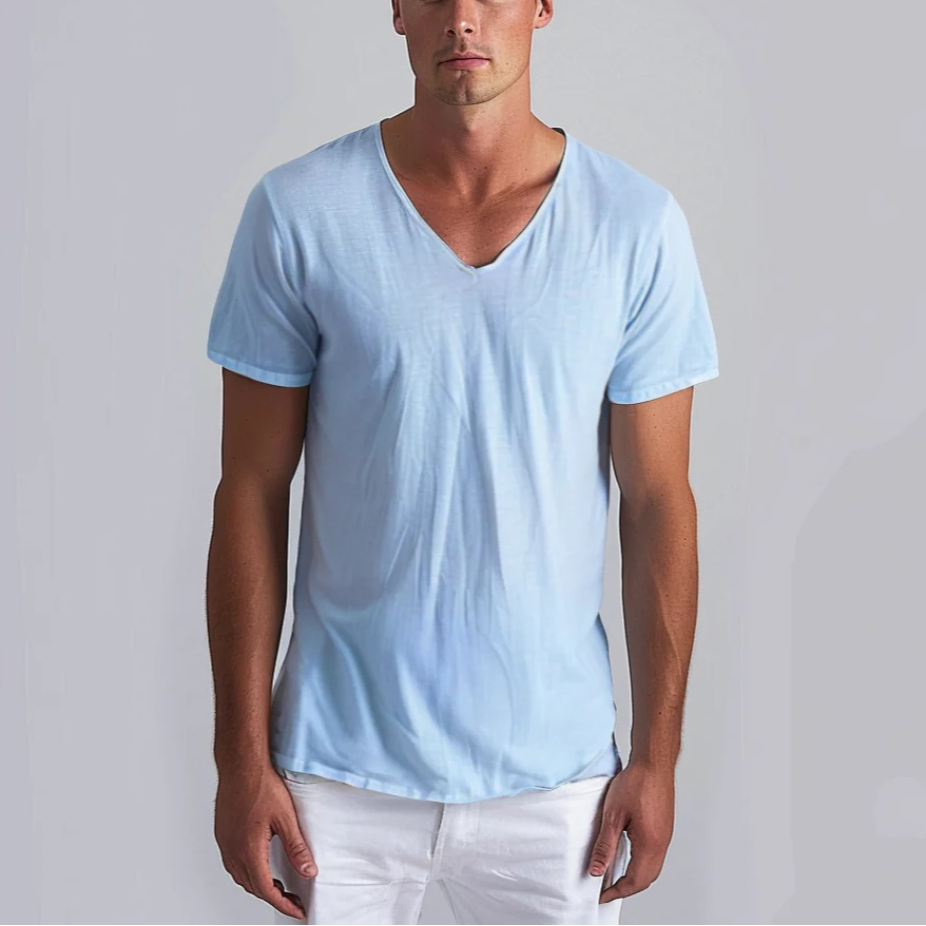 Men's V-Neck T-Shirt | Lightweight & Breathable